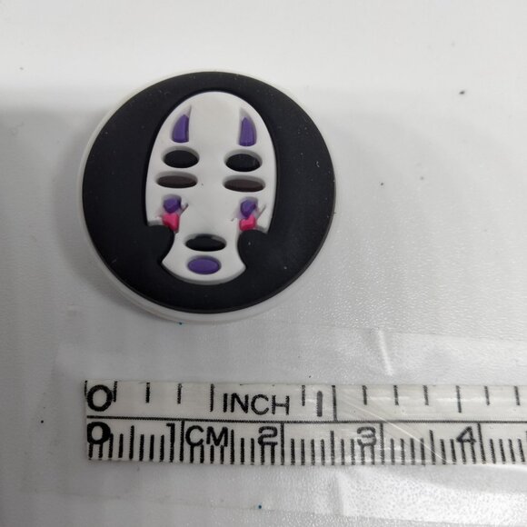 Studio Ghibli Shoe Charm Anime Ghost Face Skull - Picture 2 of 3